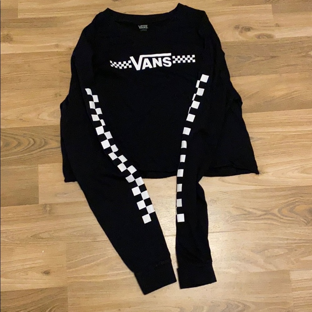 Black Vans crop top